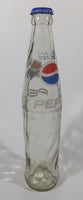 Vintage Pepsi Cola Tanzania 350mL 10 1/4" Tall Swirl Glass Bottle with Cap
