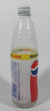 Rare Vintage Pepsi Cola Rocket Bottle 500mL 9 1/8" Tall Ringed Glass Bottle with Cap