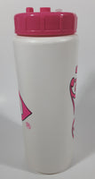 Rare Vintage Pepsi DQ Dairy Queen Pink and White 9" Tall Plastic Travel Drinking Bottle with Lid