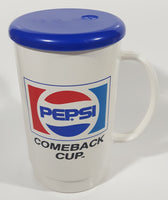 Vintage Pepsi Comeback Cup 6 1/2" Tall Plastic Travel Mug Cup with Lid