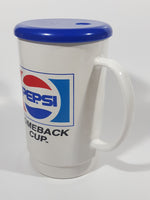 Vintage Pepsi Comeback Cup 6 1/2" Tall Plastic Travel Mug Cup with Lid