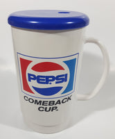 Vintage Pepsi Comeback Cup 6 1/2" Tall Plastic Travel Mug Cup with Lid