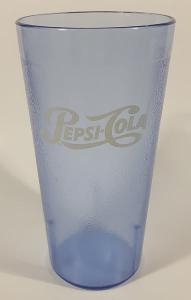 Vintage Pepsi Cola White Lettering 6 1/2" Tall Frosted Plastic Cup