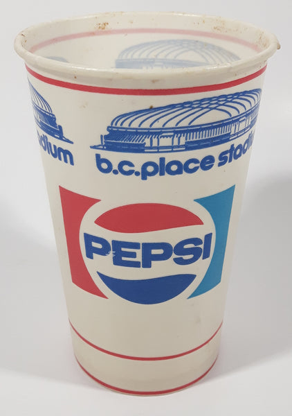 Rare Vintage Pepsi Cola B.C. Place Stadium 5 1/4" Tall Wax Paper Cup