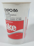 Rare Vintage Coca Cola Coke Expo 86 Vancouver 5" Tall Plastic Cup