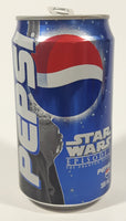 Pepsi Cola Star Wars Episode I The Phantom Menace Qui-Gon Jinn 355mL 4 3/4" Tall Aluminum Metal Pop Collector Can