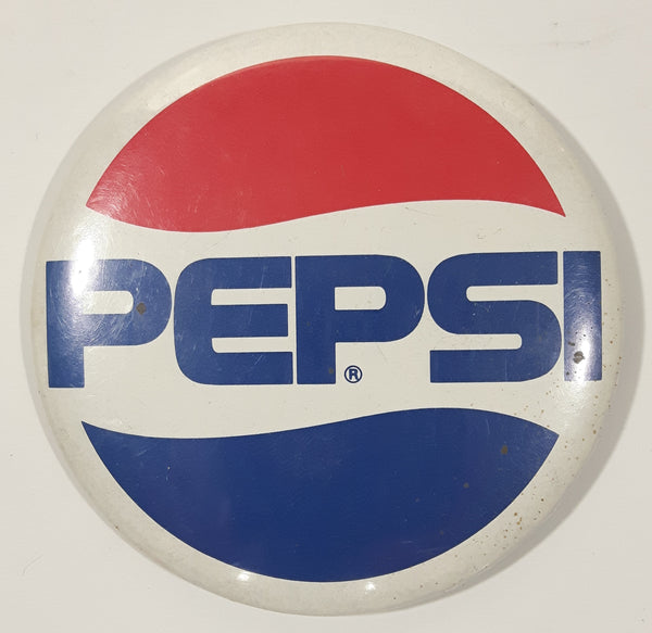 Vintage Pepsi Cola 3 1/2" Round Button Pin