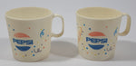 Vintage Chilton-Globe Pepsi Party Celebration Themed Small 1 7/8" Tall Plastic Toy Play Cup Mugs