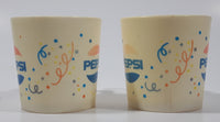 Vintage Chilton-Globe Pepsi Party Celebration Themed Small 1 7/8" Tall Plastic Toy Play Cup Mugs