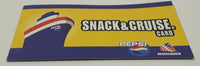 Rare 1990s Mohawk Pepsi Snack & Cruise Card