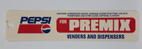 Vintage Pepsi Cola For Premix Venders And Dispensers Tag