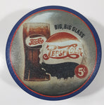 1994 Ballonoff Pepsi Cola Big Big Glass 5 Cents Round Tin Metal Container