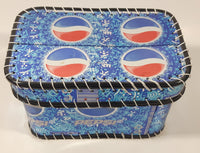 Pepsi-Cola Stitched Folk Art Tin Metal Container