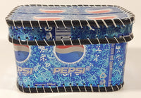 Pepsi-Cola Stitched Folk Art Tin Metal Container