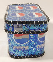 Pepsi-Cola Stitched Folk Art Tin Metal Container