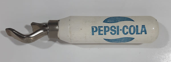 Vintage Pepsi Cola White and Blue Wood Handle Bottle Opener