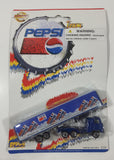 1990s Golden Wheel Special Edition Pepsi Team Racer Blue Semi Truck Tractor Trailer Rig Die Cast Toy Car Vehicle Soda Pop Collectible New in Package