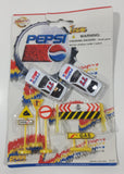 1990s Golden Wheel Special Edition Pepsi Team Racer #77 Die Cast Toy Race Car Vehicles with Road Signs New in Package