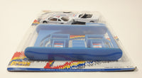 1990s Golden Wheel Special Edition Pepsi Team Racer #77 Die Cast Toy Race Car Vehicles with Gold Gas Blue Gas Station Pumps New in Package