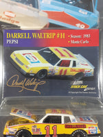 1998 Johnny Lightning Stock Car Legends Darrell Waltrip #11 Pepsi Cola Die Cast Toy Race Car Vehicle with Opening Hood and Trading Card New in Package