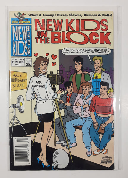 1991 May Harvey Rockomics New Kids On The Block #5 Comic Book On Board in Bag