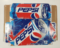 1990s Pepsi Cola 12 Pack 355mL Unfolded Flat Cardboard Carry Case