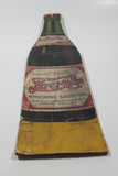 Vintage Sparkling Pepsi Cola Bottle Shaped 4" x 16 1/2" Cardboard Store Advertisement Sign