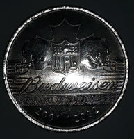 2001 2002 Budweiser NFL Football Super Bowl World Champions St. Louis Rams XXXIV 1 3/8" Diameter Metal Coin Token