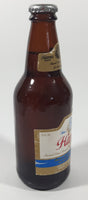 Vintage Hamm's Beer 7 3/4" Tall Paper Label Brown Amber Glass Bottle Still Full