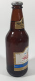 Vintage Hamm's Beer 7 3/4" Tall Paper Label Brown Amber Glass Bottle Still Full