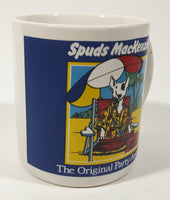 Rare Vintage 1980s Bud Light Beer Spudz Mackenzie The Original Party Animal 3 5/8" Tall Ceramic Coffee Mug Cup CRACKED
