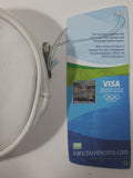 Olympic Winter Games Vancouver 2010 Paralympic Games White Faux Leather Change Purse Bag New with Tags