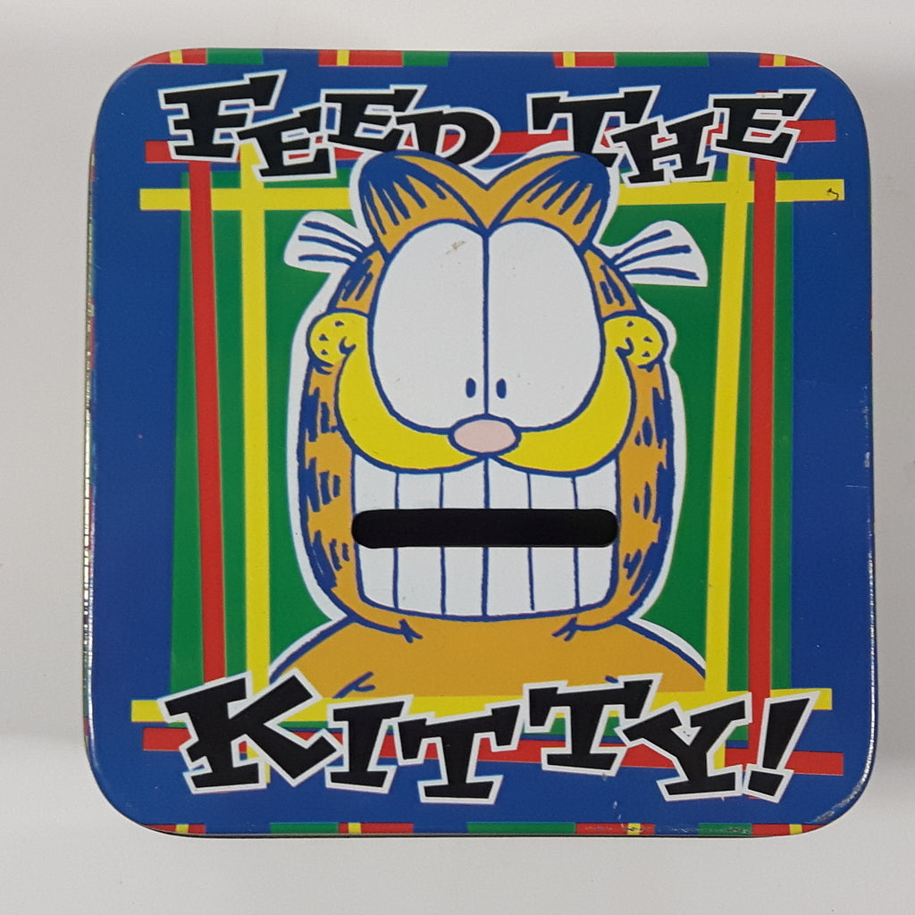 TEEZ 2oz Red Garfield Gold Tobacco Tin - Novelty Stash Or Craft Storage Tin