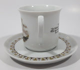 Vintage Schwarzenhammer Porzellan Nr. 5 Paltrokmolden Dutch Windmill Themed Porcelain Demitasse Tea Cup and Saucer Set