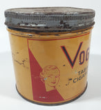 Vintage 1960s Vogue Mild Cigarette Tobacco Tin Metal Can