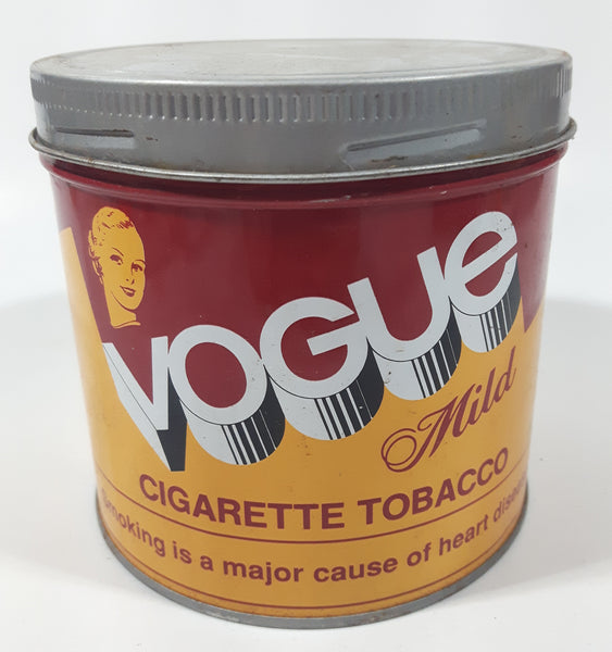 vogue cigarette tobacco tin Vintage 1950's Near Mint Condition Canadian (mild) Vintage Vogue Cigarette Tobacco Tin,