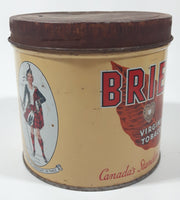 Vintage Brier Virginia Tobacco Canada's Standard Smoke Tin Metal Can