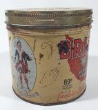 Vintage Brier Virginia Tobacco Canada's Standard Smoke Tin Metal Can