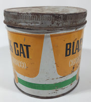 Vintage Black Cat Cigarette Tobacco Tin Metal Can