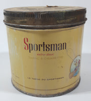 Vintage Sportsman Extra Mild Cigarette Tobacco Tin Metal Can