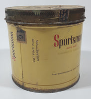 Vintage Sportsman Extra Mild Cigarette Tobacco Tin Metal Can