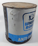 Rare Antique White Rose Anti-Freeze One Gallon Metal Can
