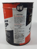 Vintage K & W Products Waterless Soap With Lanolin 7 1/2" Tall Metal Can