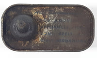 Vintage 1948 Lock Ease Graphited Lock Fluid 4 Fl. Oz. 2 3/4" Tall Metal Oiler Can