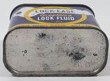Vintage 1948 Lock Ease Graphited Lock Fluid 4 Fl. Oz. 2 3/4" Tall Metal Oiler Can