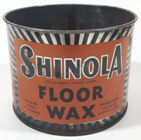 Vintage Shinola Floor Wax 4 1/4" Tall Metal Can