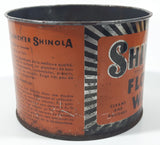 Vintage Shinola Floor Wax 4 1/4" Tall Metal Can