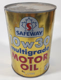 Vintage Safeway 10w30 Multigrade Motor Oil 5 7/8" Tall 1 Litre Metal Oil Can