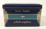 Vintage W.C. Alpha The Original Dustless Crayon Best For All Blackboards Time Tested School Supplies Tin Metal Container