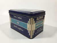 Vintage W.C. Alpha The Original Dustless Crayon Best For All Blackboards Time Tested School Supplies Tin Metal Container